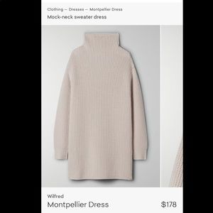 Aritzia gray sweater dress - M